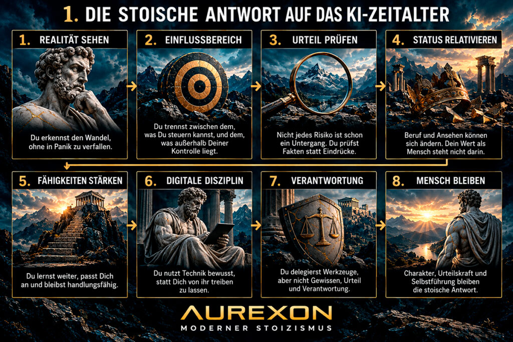 DIE STOISCHE ANTWORT AUF DAS KI-ZEITALTER | © AUREXON.COM