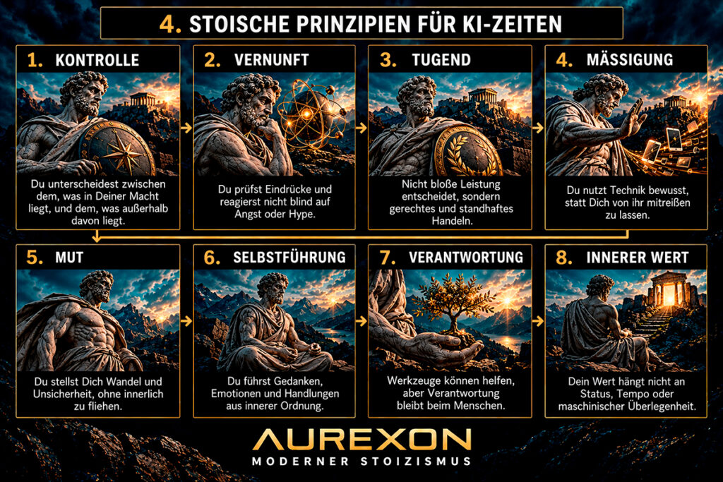 STOISCHE PRINZIPIEN IN KI-ZEITEN | © AUREXON.COM